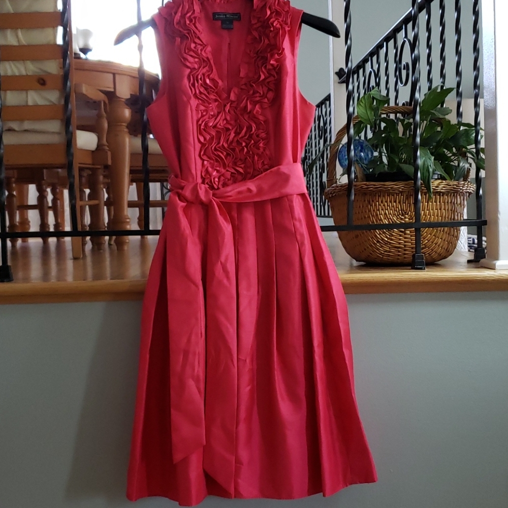 Jessica Howard Pink Ruffled Special Occasion Dress